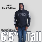 Load image into Gallery viewer, Black Stand God Strong Hoodie (made to order)
