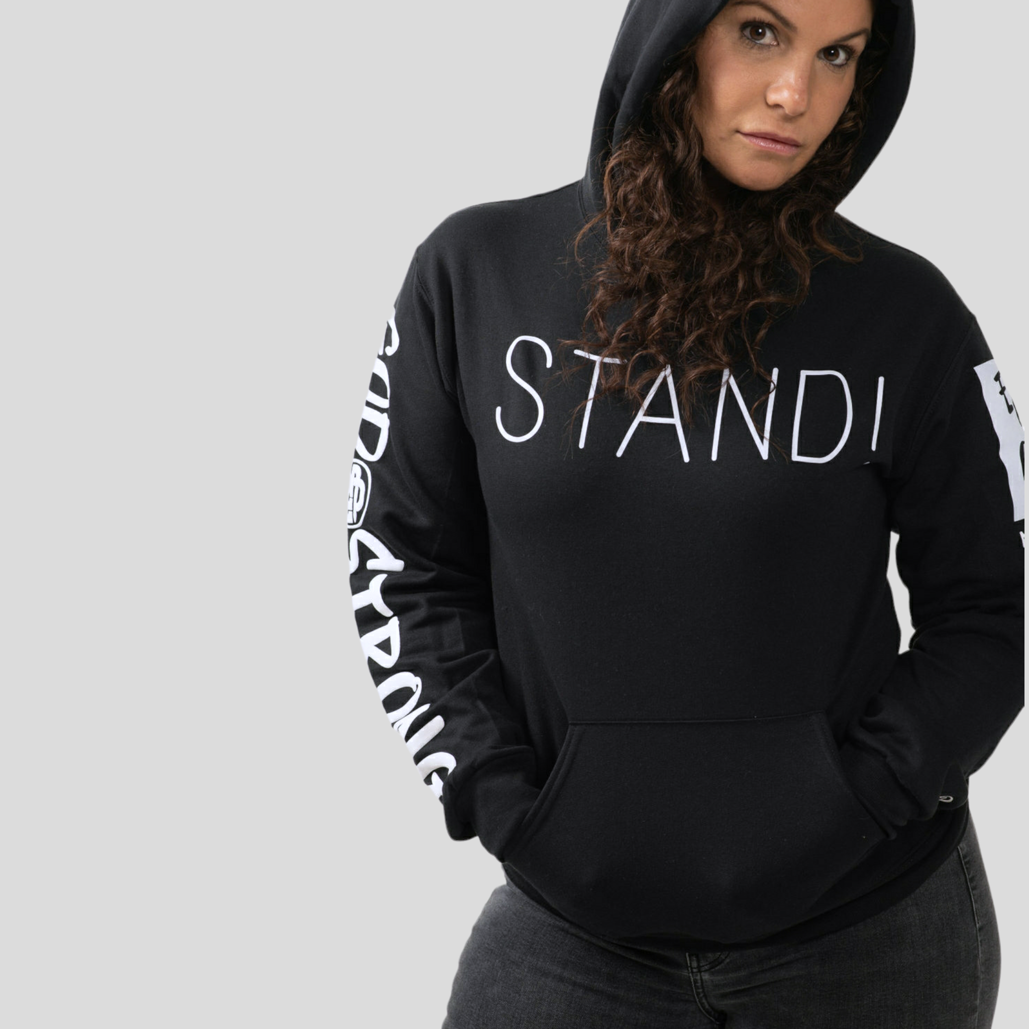 Black Stand God Strong Hoodie (made to order)