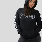 Load image into Gallery viewer, Black Stand God Strong Hoodie (made to order)
