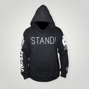 Black Stand God Strong Hoodie (made to order)