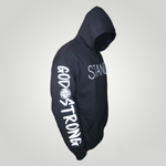 Load image into Gallery viewer, Black Stand God Strong Hoodie (made to order)
