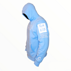 Sky Blue Stand God Strong Hoodie Limited Edition (Made to order)